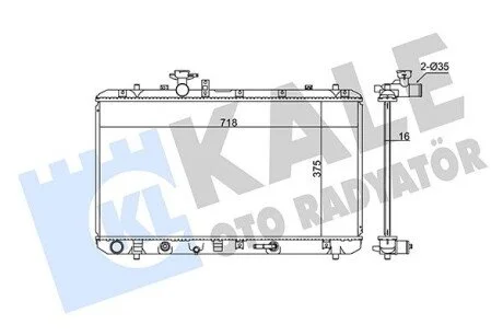 Радиатор охлаждения Fiat Sedici, Suzuki Sx4 Radiator KALE OTO RADYATOR 342120