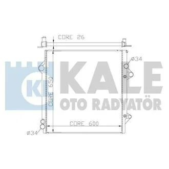 Радіатор охолодження Toyota Fj Cruiser, Land Cruiser Radiator KALE OTO RADYATOR 342180