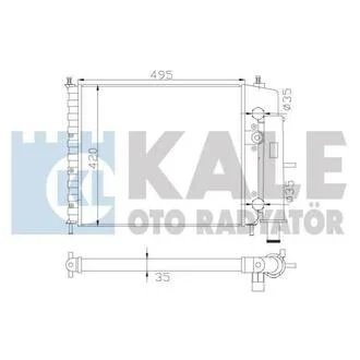 KALE FIAT Радиатор охлаждения Brava,Marea 1.4/1.6 KALE OTO RADYATOR 342270