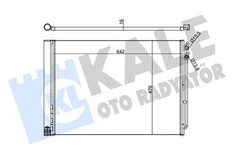 Радіатор кондиціонера Bmw 5, 6, 7 KALE OTO RADYATOR 342415