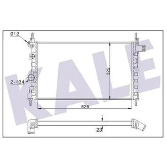 KALE OPEL Радиатор охлаждения Kadett E 1.3/1.4 KALE OTO RADYATOR 342430