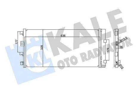 Радіатор кондиціонера Dacia Duster, Renault Duster KALE OTO RADYATOR 342840