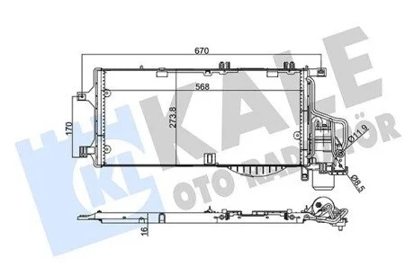 Фото 1 - kale opel радиатор кондиционера combo tour,corsa c KALE OTO RADYATOR 342895 KALE OPEL Радиатор кондиционера Combo Tour,Corsa C KALE OTO RADYATOR 342895 (фото 1)