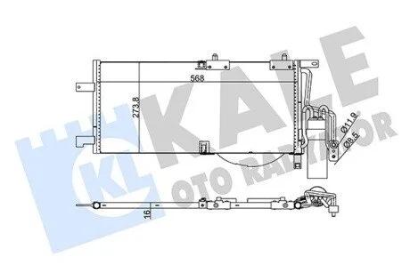 Конденсатор KALE OTO RADYATOR 342915