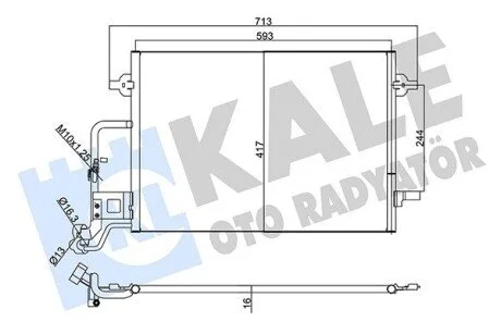 Радіатор кондиціонера KALE OTO RADYATOR 342920
