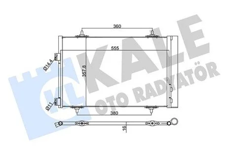 Конденсатор KALE OTO RADYATOR 343090 (фото 1)