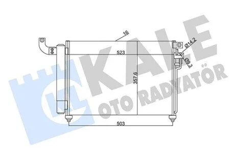 Конденсатор KALE OTO RADYATOR 343125