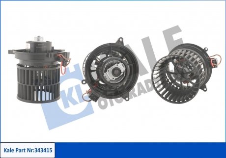 Электровентилятор отопителя Fiesta (01-), Fusion (02-), MAZDA 2 (03-) МКПП/АКПП KALE OTO RADYATOR 343415