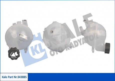 Бачок розширювальний Citroen C4 I - Peugeot 307, 307 Cc, 307 Sw Expansion Tank KALE OTO RADYATOR 343885