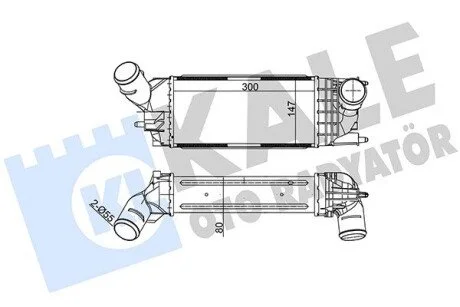 Інтеркулер Citroen C5 Iii - Peugeot 407, 407 Sw Intercooler KALE OTO RADYATOR 343900