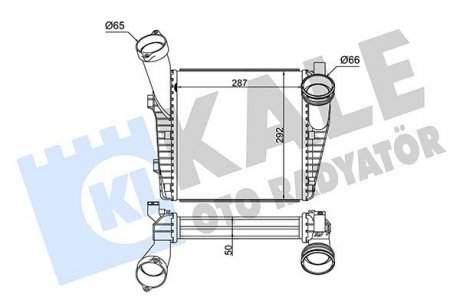 Інтеркулер VW Touareg, Porsche Cayenne KALE OTO RADYATOR 344740 (фото 1)