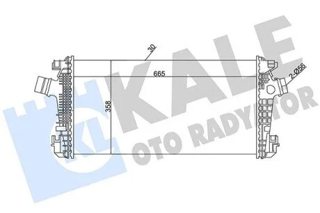Інтеркулер Chevrolet Cruze, Orlando, Opel Astra J, Astra J Gtc KALE OTO RADYATOR 344900