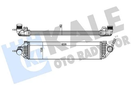 Интеркулер Ford C-Max II, Focus III, Grand C-Max, Kuga II KALE OTO RADY KALE OTO RADYATOR 344915
