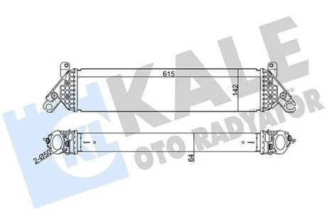 Интеркулер Mazda 3, 6, Cx-5 (12-) 2.2 D KALE OTO RADYATOR 344960