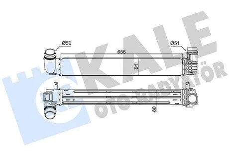 Інтеркулер Renault Megane III, Scenic III, Grand Scenic III (09-) 1.2 Tce, 1.4 Tce, 1.5 dCi KALE OTO RADYATOR 345110
