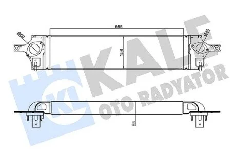 Интеркулер Nissan Koleos, X-Trail KALE OTO RADYATOR 345125