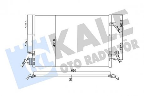 KALE FORD Радиатор кондиционера Mondeo III 02- KALE OTO RADYATOR 345380 (фото 1)