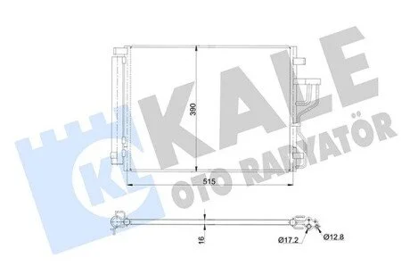 Радіатор кондиціонера Hyundai IX35, Kia Sportage KALE OTO RADYATOR 345420