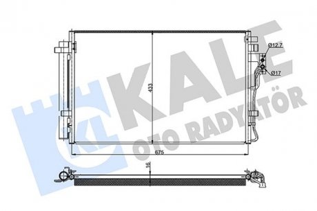 Радиатор кондиционера Kia Sorento II KALE OTO RADYATOR 345465 (фото 1)
