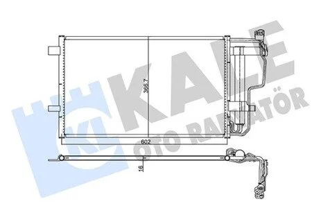 Радіатор кондиціонера Mazda 3 (08-) KALE OTO RADYATOR 345490