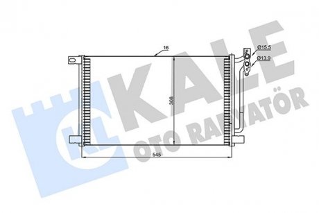 KALE BMW Радиатор кондиционера 3 E46 99- KALE OTO RADYATOR 345615 (фото 1)