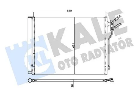Радіатор кондиціонера Bmw 5 KALE OTO RADYATOR 345620