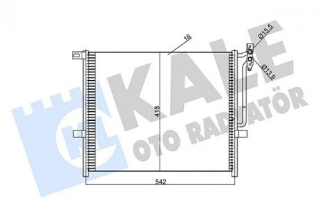 KALE BMW Радиатор кондиционера 3 E46 KALE OTO RADYATOR 345625