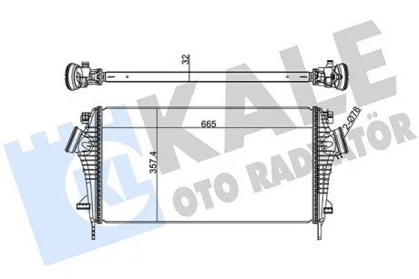 KALE OPEL Insignia,Saab 9-5,Chevrolet Malibu 1.6CDTI/2.0 KALE OTO RADYATOR 345700