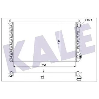 KALE FIAT Радиатор охлаждения Doblo 1.4/1.6/1.9D 01- KALE OTO RADYATOR 346110