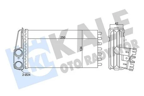 KALE PEUGEOT Радиатор отопления 307 KALE OTO RADYATOR 346295