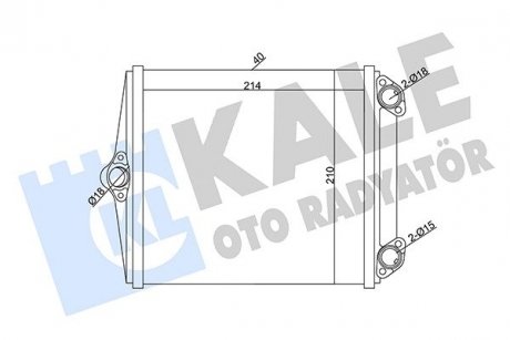 KALE DB Радиатор отопления S-Class W126,E-Class W124 93- KALE OTO RADYATOR 346645 (фото 1)