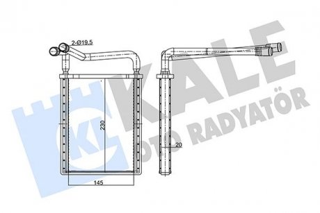 Радіатор обігрівача Hyundai Accent III KALE OTO RADYATOR 346765 (фото 1)