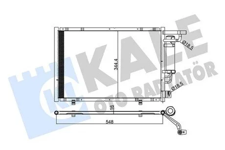 Радиатор кондиционера Ford B-Max, Fiesta VI, Ka+, Transit Courier KALE OTO RADYATOR 347320
