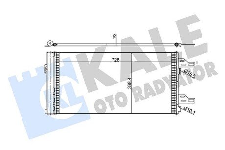 KALE CITROEN Радиатор кондиционера Jumper,Fiat Ducato,Peugeot 06- KALE OTO RADYATOR 347465