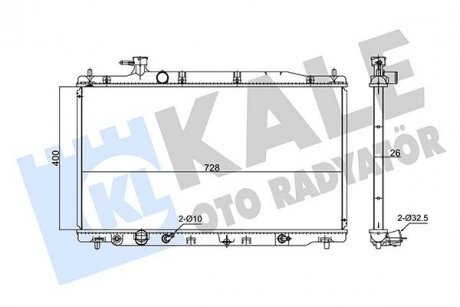 KALE HONDA Радиатор охлаждения CR-V III 2.0 07- KALE OTO RADYATOR 347725