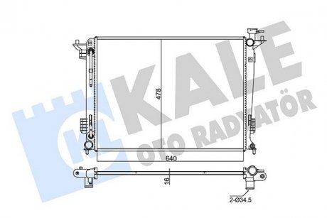 Радиатор охлаждения Hyundai Ix35 - Kia Sportage Radiator KALE OTO RADYA KALE OTO RADYATOR 347805 (фото 1)