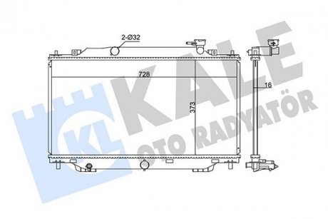 Радіатор охолодження Mazda 3 KALE OTO RADYATOR 347915 (фото 1)