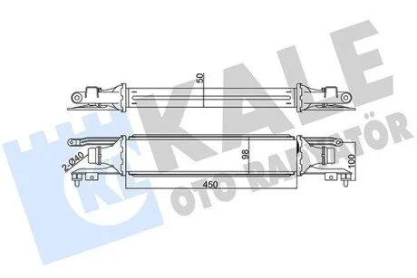 Интеркулер Opel Corsa D KALE OTO RADYATOR 348400