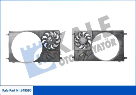 V 362/3 Дифузор радіатора 2.2D RWD (1мал.мот) KALE BK31 8C607 DA KALE OTO RADYATOR 348590