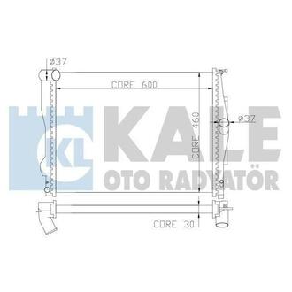 KALE BMW Радиатор охлаждения 1/3 E90,X1 E84 2.0/3.0 KALE OTO RADYATOR 348700 (фото 1)
