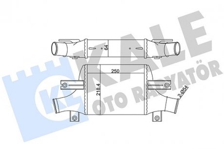 Интеркулер Citroen C4 Aircross, Peugeot 4008, Mitsubishi Asx KALE OTO R KALE OTO RADYATOR 348895 (фото 1)