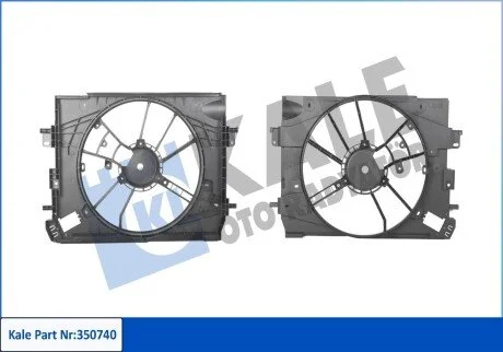 Вентилятор охлаждения радиатора Renault Clio IV, Dokker KALE OTO RADYATOR 350740