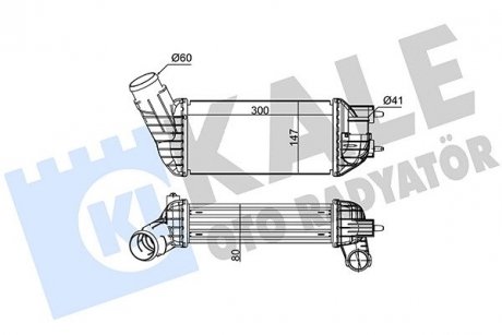 Інтеркулер Citroen C4 II, Ds4, Ds5, Peugeot 308, 308 Sw KALE OTO RADYATOR 350825