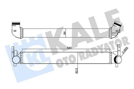 Интеркулер Audi A1 - Seat Ibiza IV, Ibiza Iv St, Toledo IV - Skoda Fabia II KALE OTO RADYATOR 350870