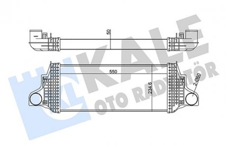 KALE DB Интеркулер W164/X164 300/350CDI 05- KALE OTO RADYATOR 350910 (фото 1)