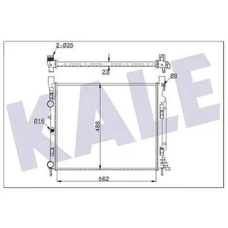 Радиатор охлаждения Renault Kangoo, Grand Kangoo, Kangoo Express, Kango Be Bop - KALE OTO RADYATOR 351010