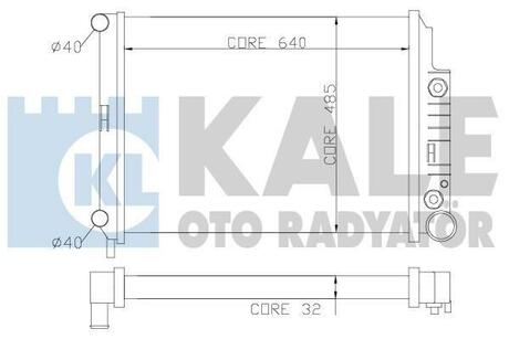 KALE DB Радиатор охлаждения W210 2.8/3.2 95- KALE OTO RADYATOR 351600