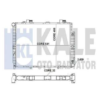 KALE DB Радиатор охлаждения W210 2.0/2.3 95- KALE OTO RADYATOR 352000 (фото 1)