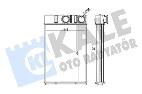 KALE CHEVROLET Радиатор отопления Ampera,Insignia,Meriva,Chevrolet Cruze,Malibu,Orlando KALE OTO RADYATOR 352130