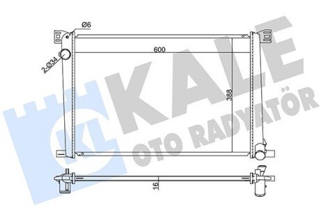 KALE BMW Радиатор охлаждения Mini Cooper,One,Clubman,Countryman 1.5/1.6 06- KALE OTO RADYATOR 352570 (фото 1)